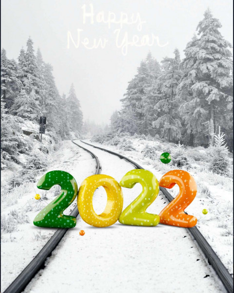 2022 Happy New Year CB Background Picsart Editing HD