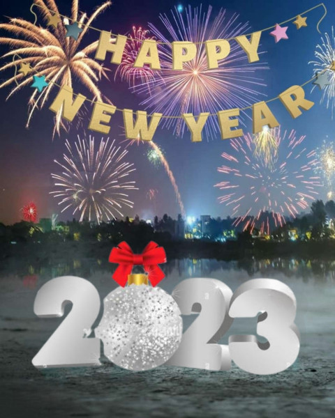 3d Happy New Year HD Background  Happy New Year