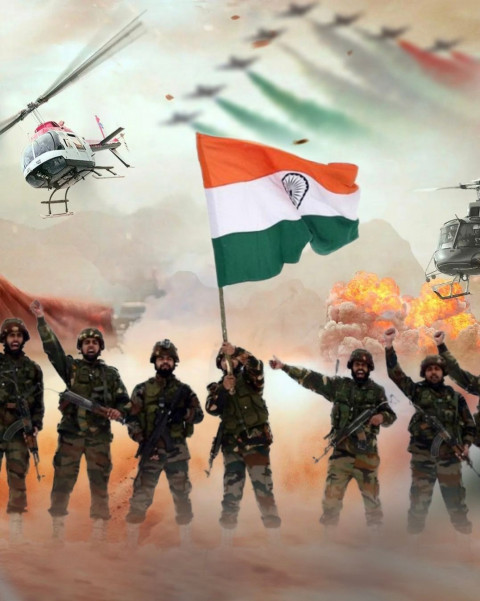 Army 15th August Independence Day Photo Editing Background For Picsart & CB