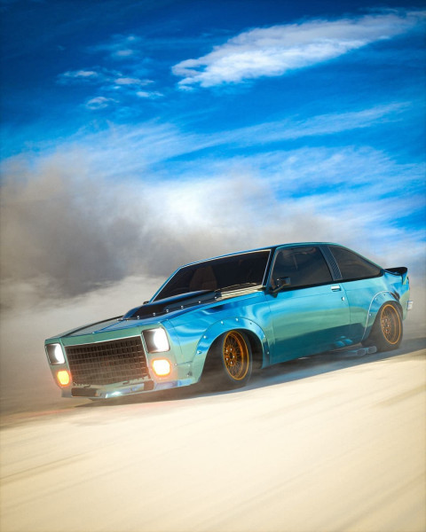 Blue Car Background For Cb PicsArt Editing