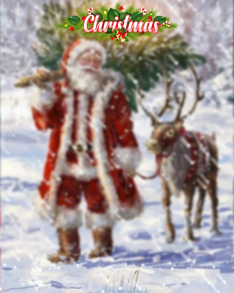 Blur Santa Claus Christmas Editing Cb Background Hd Photoshop
