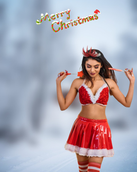CB Christmas Background With Girls For Photo Editing