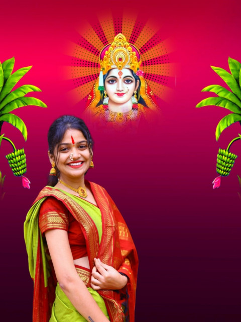 Chhathi Maiya PicsArt Editing Background HD Girls Download