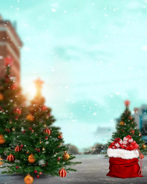 Christmas Tree Editing CB New Background Full HD