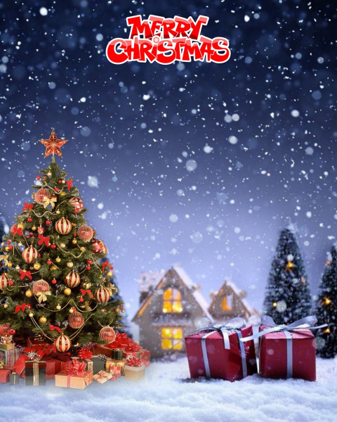 Christmas Tree PicsArt Editing Background For Photoshop Image