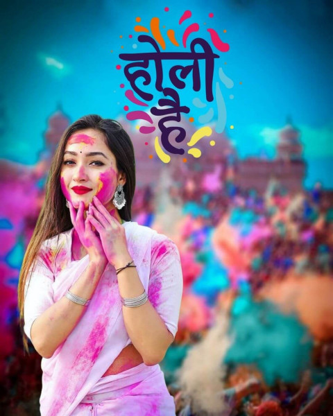 Colorful Holi Background For Editing CB Picsart Photo