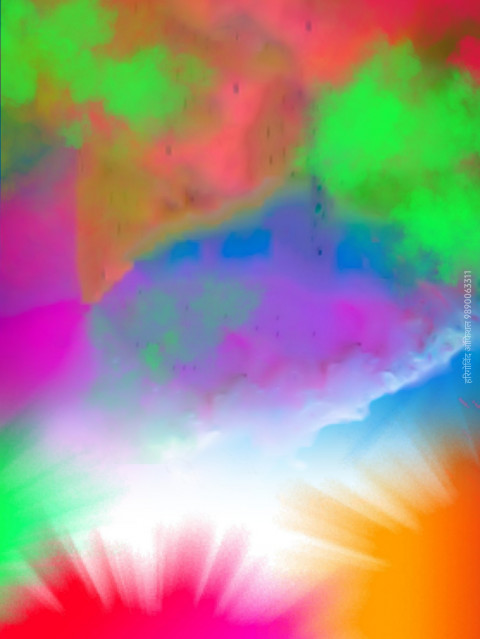 Colorful Picsart Happy Holi Editing Background