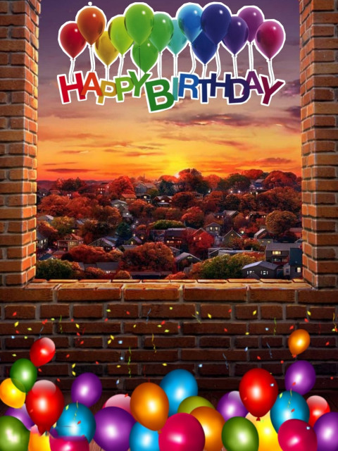 Creative Happy Birthday Editing Background