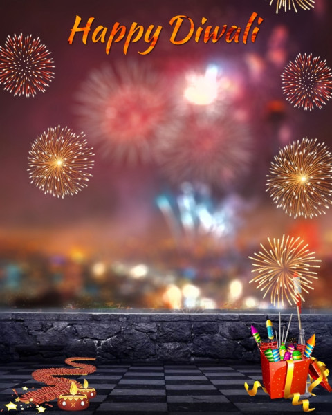 Diwali Fireworks Editing Background Full HD