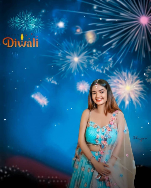 Diwali Photo Editing Girl Background Picsart Photoshop HD