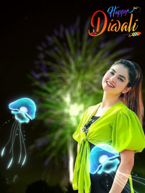 Diwali Photoshop Full HD Backgrounds With Girls