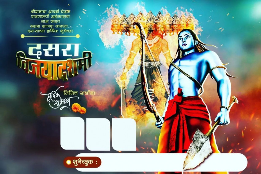 Dussehra Banner HD Editing Background Download Pics