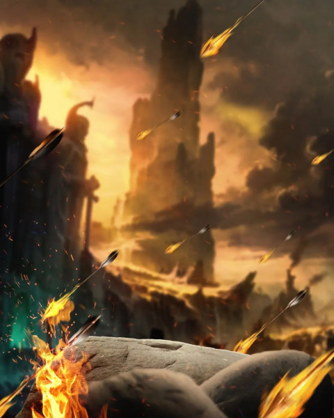 Fire Arrow Viral Background Download for CB Picart Editing