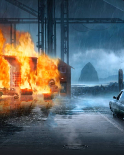 Fire Movie Poster Editing Background CB Picsart HD