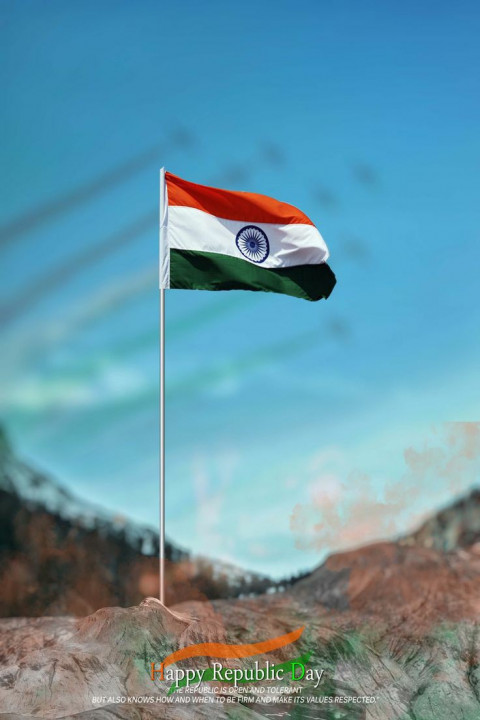 Flag 26 January Background For Editing Picsart & Photoshop