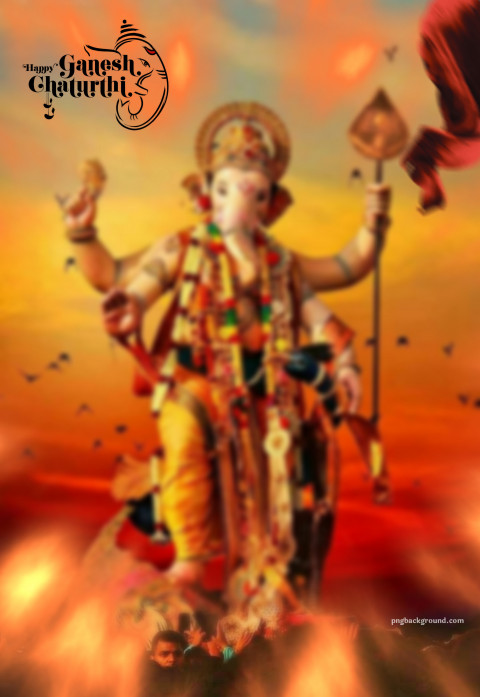 Ganesh Chaturthi Blur Editing Background