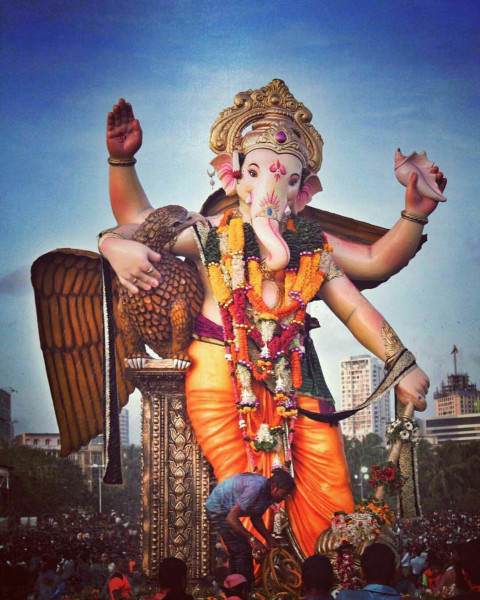 Ganesh Chaturthi Photo Editing Background Full HD