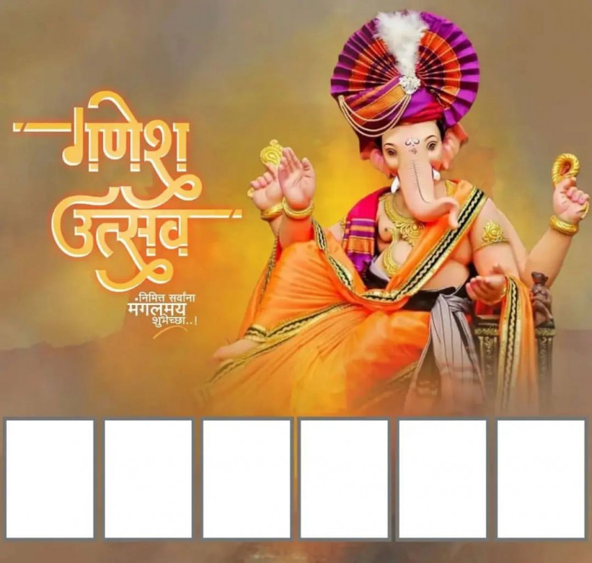 Ganpati Bappa Morya Banner Editing Background For Picsart Images