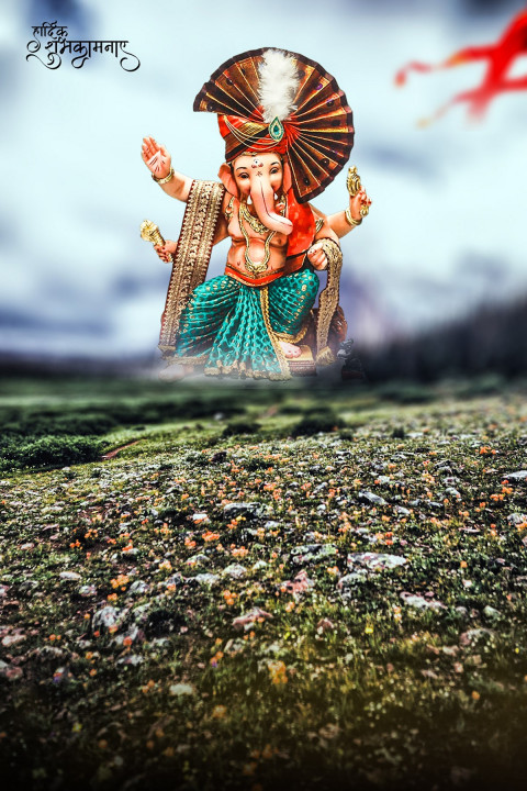 Ganpati Bappa Morya Ganesh Chaturthi CB Editing HD Background DP