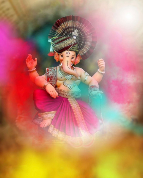 God Ganpati Bappa Photo CB Editing Background Full HD Download Free