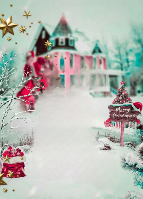 Happy Christmas CB Editing Background HD