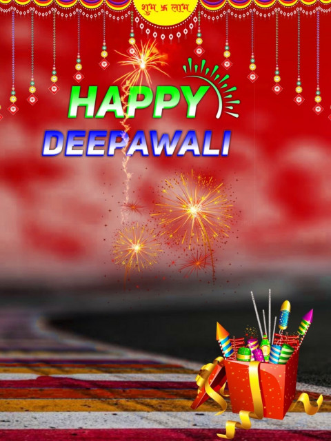 Happy Deepawali CB Full HD Background Free Download