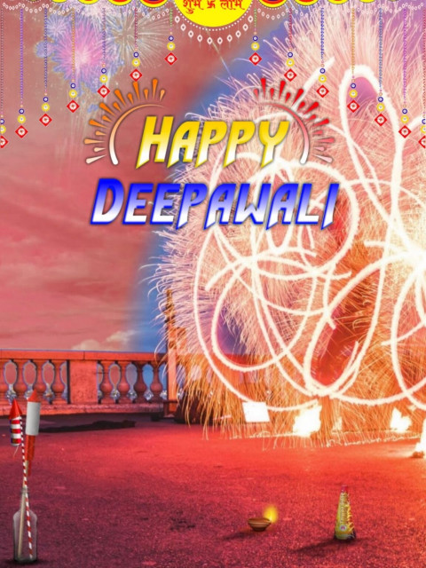 Happy Deepawali Photo CB Background Online Editing