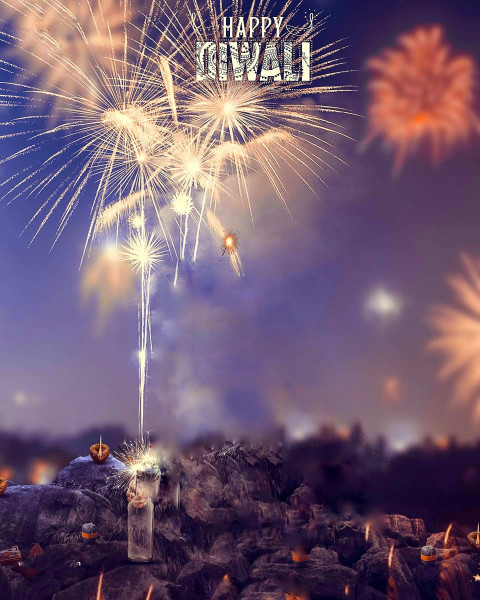 Happy Deepawali Photo Editing New Background Full HD