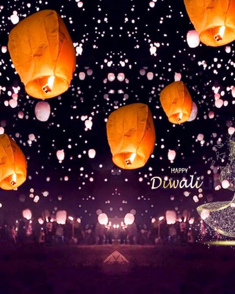 Happy Dipawali CB PicsArt Editing Background Full HD