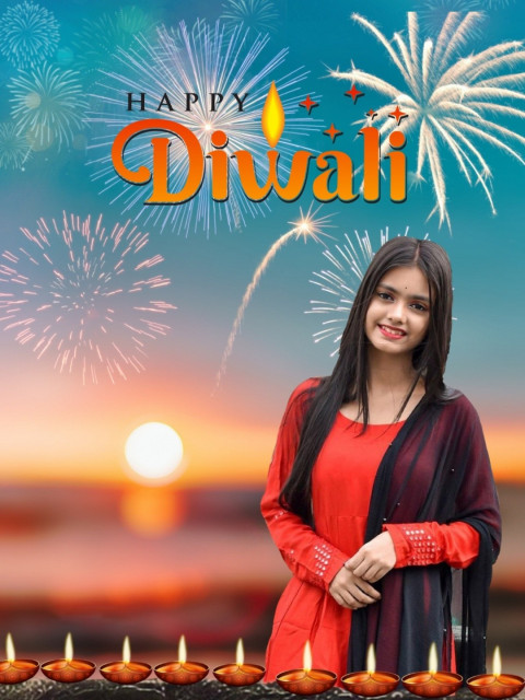 Happy Diwali Background Cb Editing Girl Download