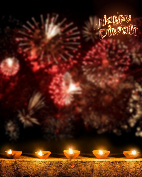 Happy Diwali Background For Editing Picsart Photoshop