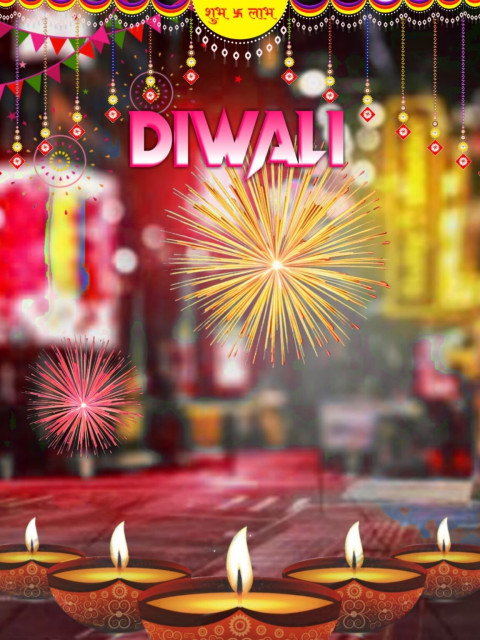 Happy Diwali Festival CB Background Full HD Free