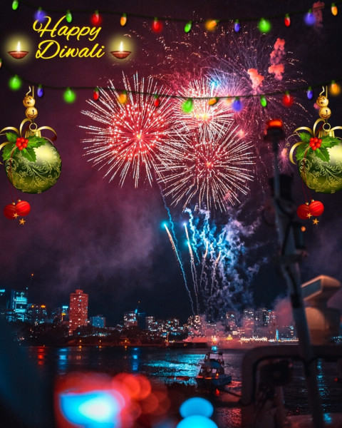 Happy Diwali Firework Editing Background Full HD