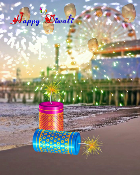 Happy Diwali PicsArt Editing Background Download