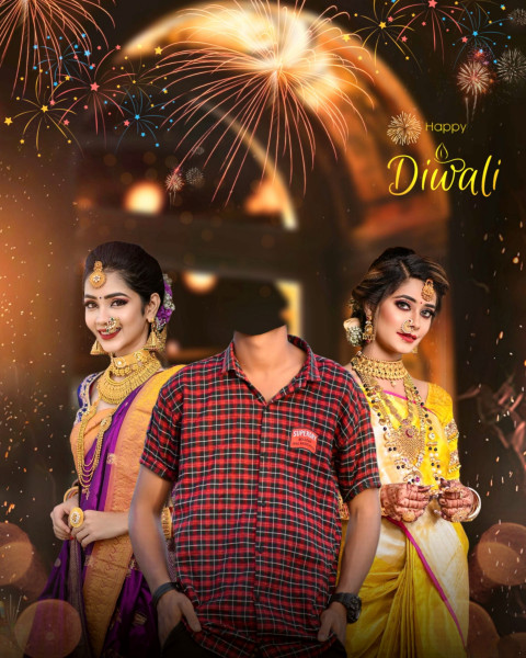 Happy Diwali Without Head CB Picsart Photo Editing Background Girls