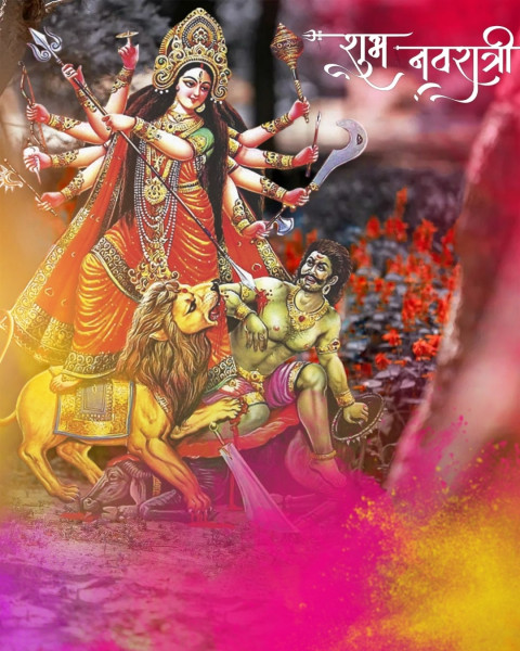 Happy Durga Pooja Background For Snapseed Editing Free