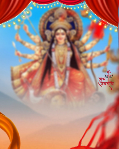 Happy Durga Pooja PicsArt Background For Photo Editing New