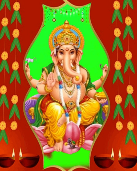 Happy Ganesh Chaturthi CB Background Full HD Download
