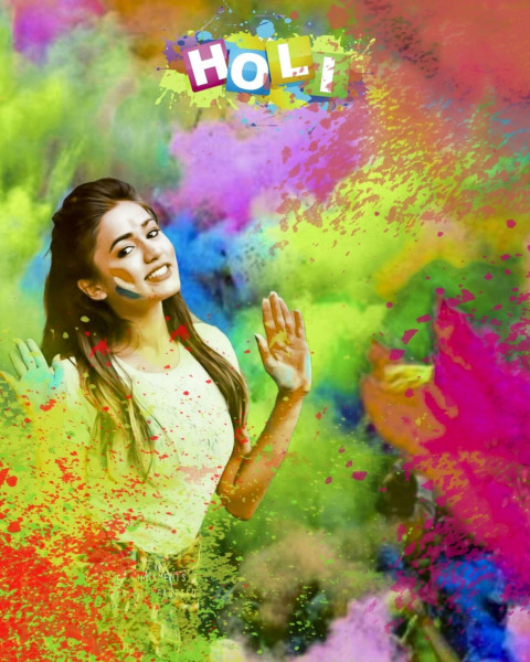 Happy Holi CB Picsart Background HD Download Pic