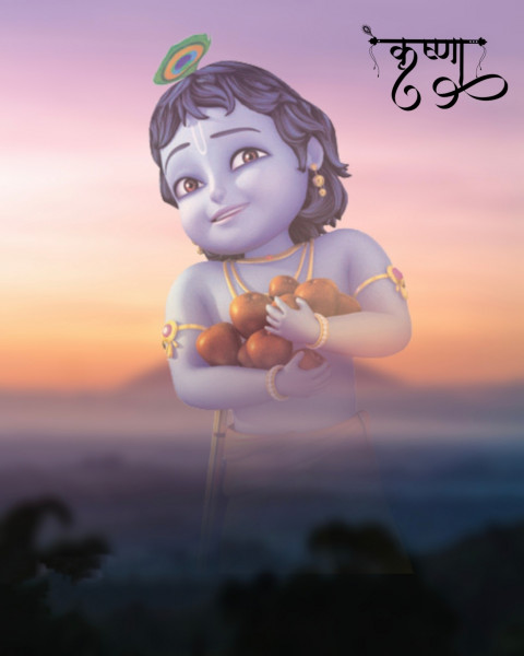 Happy Janmashtami Background HD For CB Picsart Photo Editing