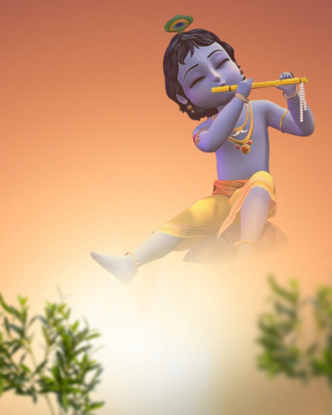 Happy Janmashtami Photo Editing CB PicsArt Background HD Free