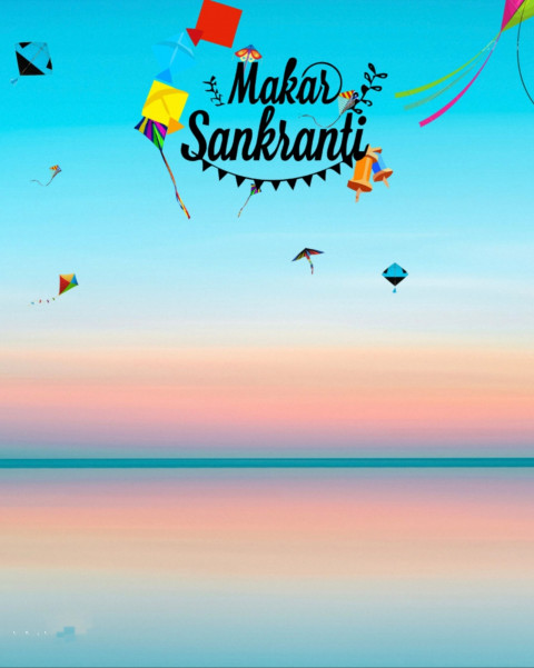 Happy Makar Sankranti Editing Background For Picsart & Photoshop CB