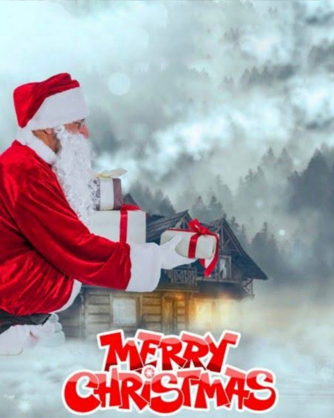 Happy Merry Christmas Background For Editing CB Picsart Photo
