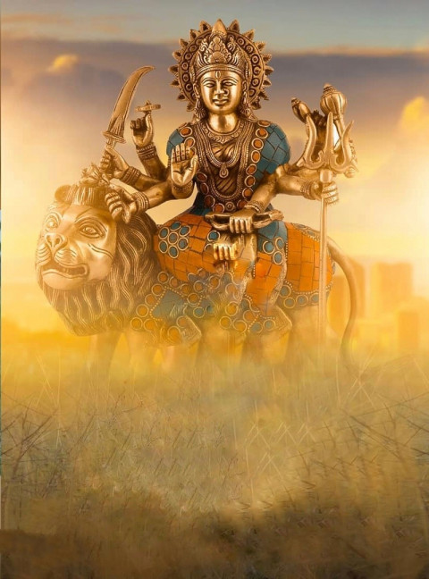 Happy Navratri CB PicsArt Durga Puja Editing Background HD Pic