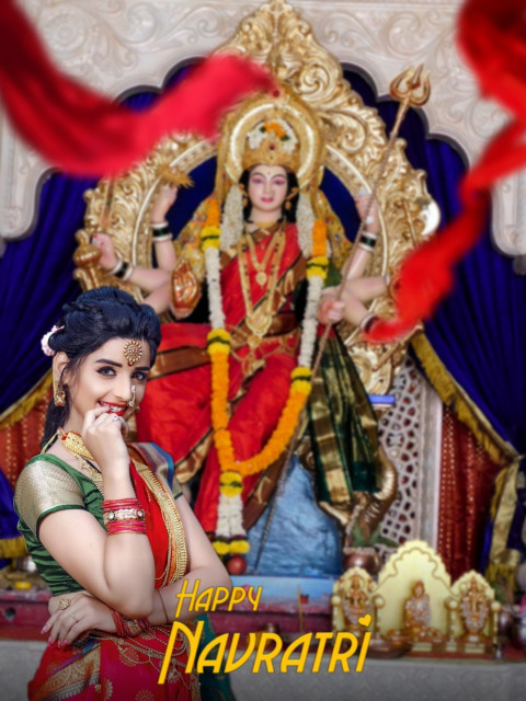 Happy Navratri HD Background For PicsArt Photo Editing Free