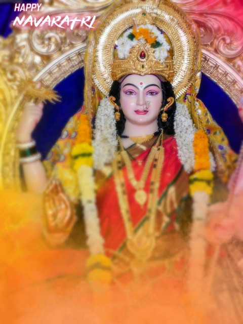 Happy Navratri HD Background For PicsArt Photo Editing Image