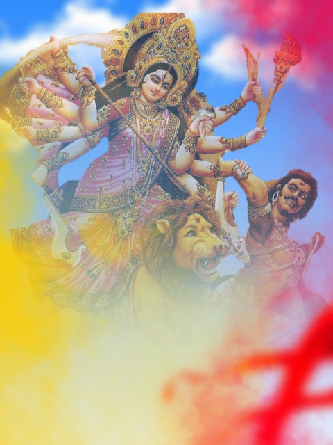 Happy Navratri HD Background For PicsArt Photo Editing Pic