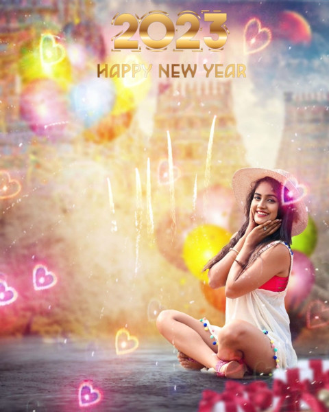 Happy New Year 2023 Background For CB Editing