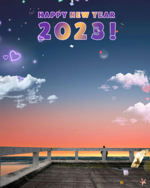 Happy New Year 2023 Background For Editing Images Hd