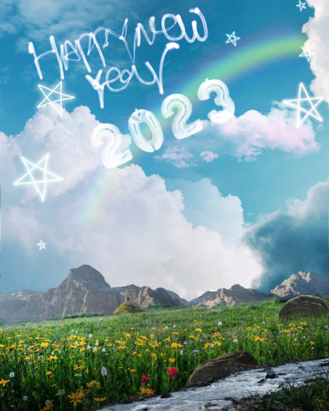 Happy New Year 2023 Background Hd For Editing